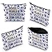 Gzrlyf Doves Pearls Sorority Gift Blue N White Makeup Bag Sorority Cosmetic Bag Case (DOVES PEARLS)
