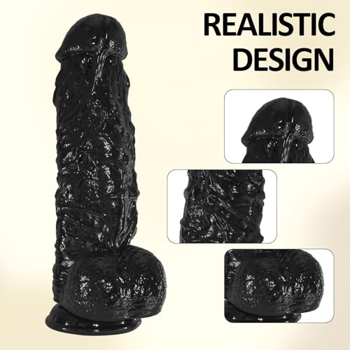 Gode réaliste géant premium à ventouse de 8,3 cm de diamètre