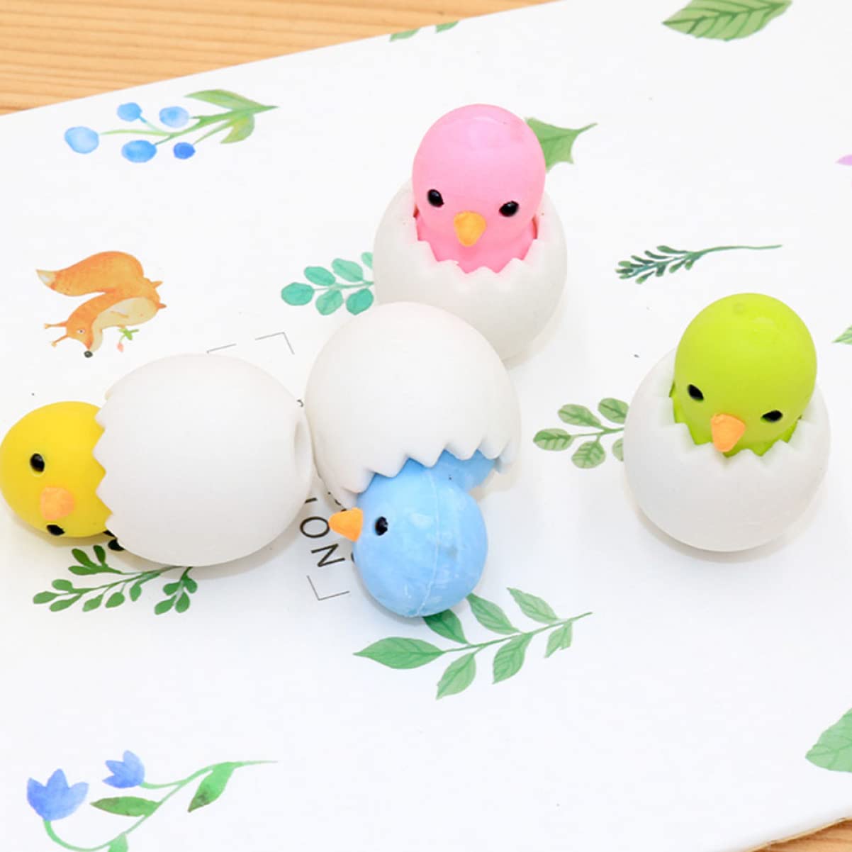 NUOBESTY 4 Set di Gomme da Cancellare Interattive per Il Ritorno a Scuola per Studenti a Forma di Animale Divertenti per Ragazzi E Ragazze Adorabili Articoli Scolastici Pezzi*4