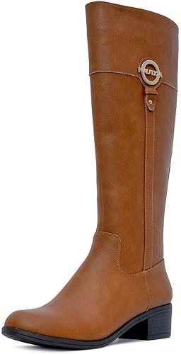 Nautica Botas de equitación altas para mujer zapatos de vestir elegantes hasta la rodilla para otoño e invierno