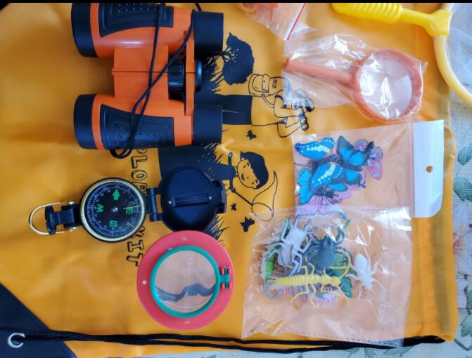 Set De Explorador De 18 Piezas Para Niños, Juguete Educativo Con Binoculares, Brújula, Lupa, Cazamariposas Y Pinzas, Ideal Para Aventuras Al Aire Libre Y Regalos De Cumpleaños