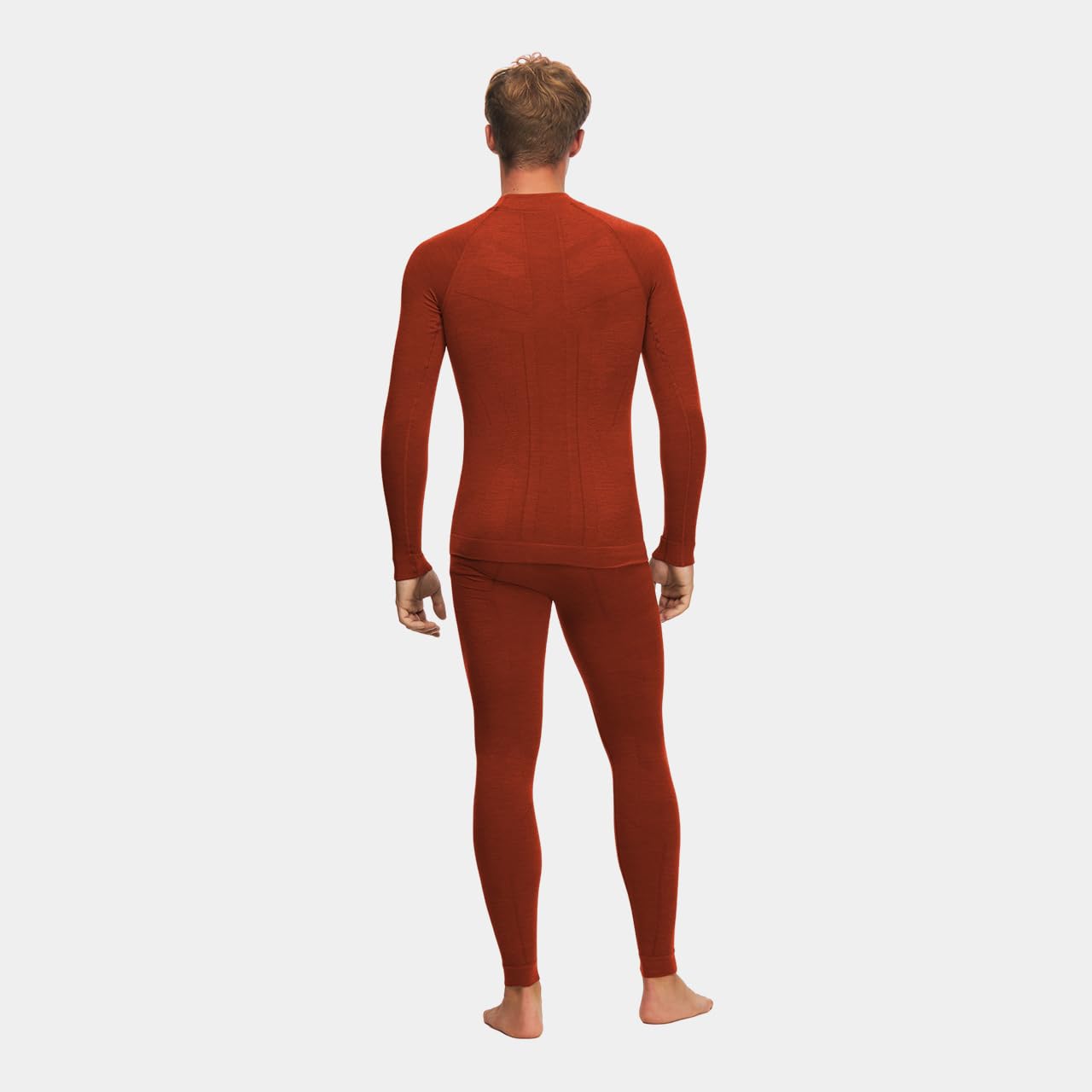 Alpinus Bielizna termoaktywna unisex Set Merino Aoraki pomarańczowe GT11910