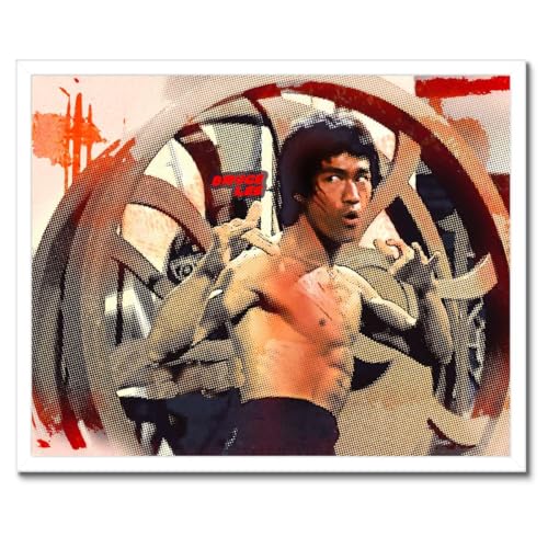 Poster la légende du KungFu cadre noir 50x40 cm pour décorer un mur vide rapidement