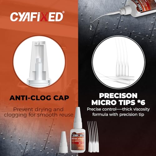Image of Metal Super Glue, Thick Instant CA Heavy Duty Cyanoacrylate Adhesive 30g