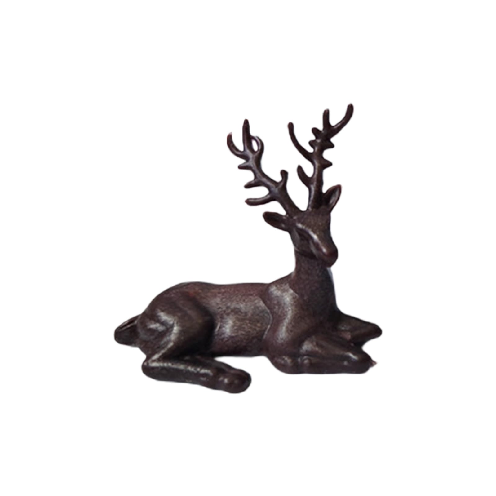 carotoe Christmas Reindeer Figurines Resin Deer Statues Elk Sculpture Deer Ornaments for Living Room Wine Cabinet Home Decor Animal Decorations for Home