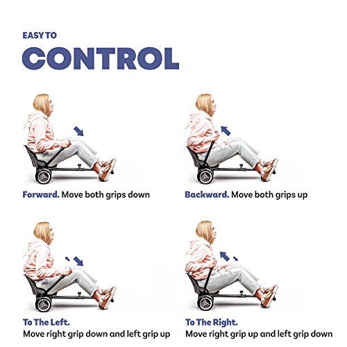 Hoovykart - Go Kart Conversion Kit For Hoverboards - Safer For Kids - All Heights - All Ages - Self Balancing Scooter - Compatible With All Hoverboards - Hoverboard Not Included #TOP5