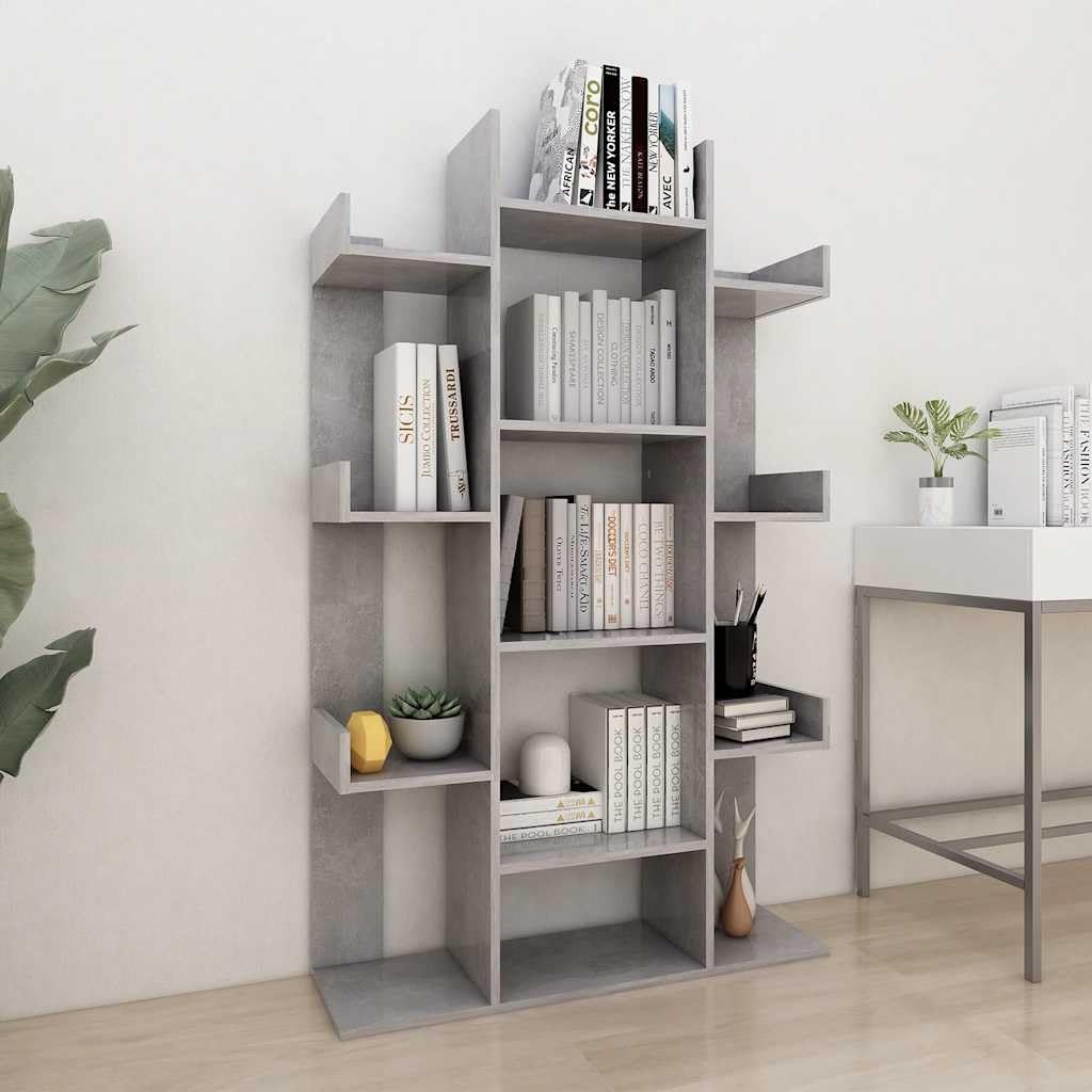Raumteiler Bücherregal Standregal Regal Wandregal 8 Fächer Grau