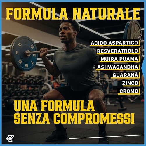 Italian Elite® Testo Extreme 120 caps Maca 8000mg. Booster Stimolante Naturale del Testosterone con Tribulus, Fieno Greco, Zinco, Arginina, Ashwagandha, Vitamine e Minerali. Forza Energia Resistenza! - 4