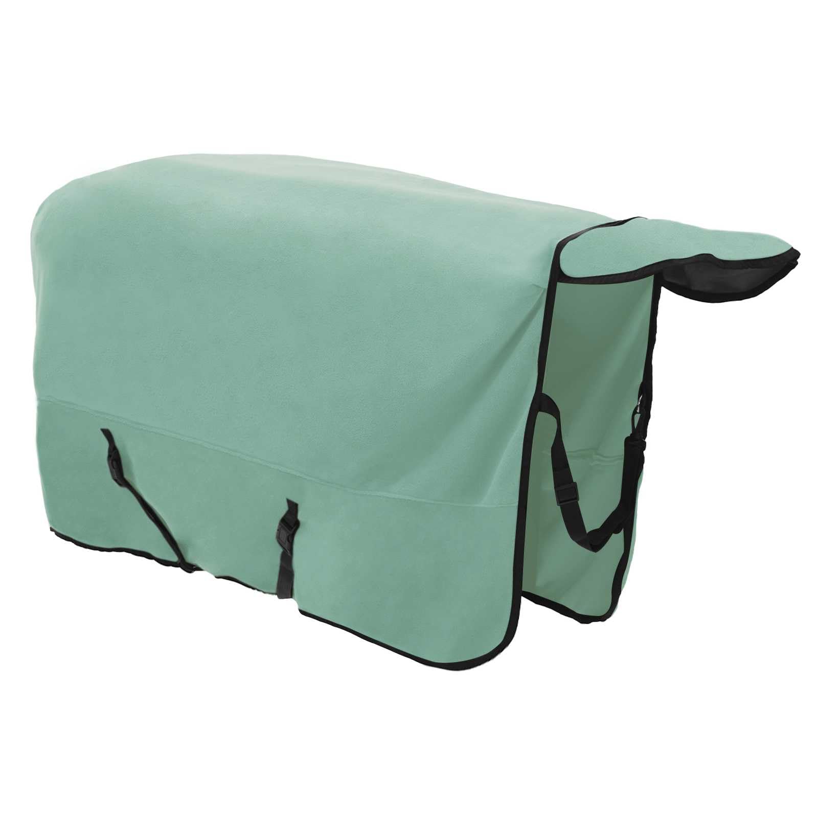 vidaXL Manta de caballo de poliéster verde especial, moderna, ecuestre, funda extraíble para caballo, capa cálida, funcional, elegante accesorio para exteriores