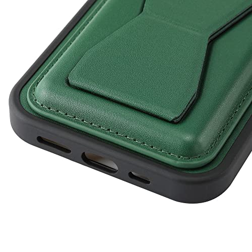 Étui de carte d'insertion de support en PU bleu pour iPhone 13 12 11 Pro Max - 5