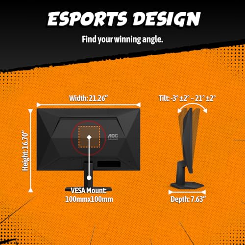 Image of AOC 24G51F 24 inch Gaming Monitor 1920x1080 144Hz, IPS Panel, Console Gaming Ready, Full HD, 3-Sided Frameless, 1x HDMI 2.0, 1x Display Port, 3-Year Zero-Bright-Dot