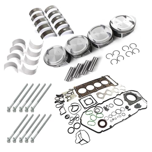 Kit de reconstrucción y reacondicionamiento de motor M271: pistones, anillos y tornillos de culata compatibles con Benz W203, W204 y W211 1.8T Supercharged.