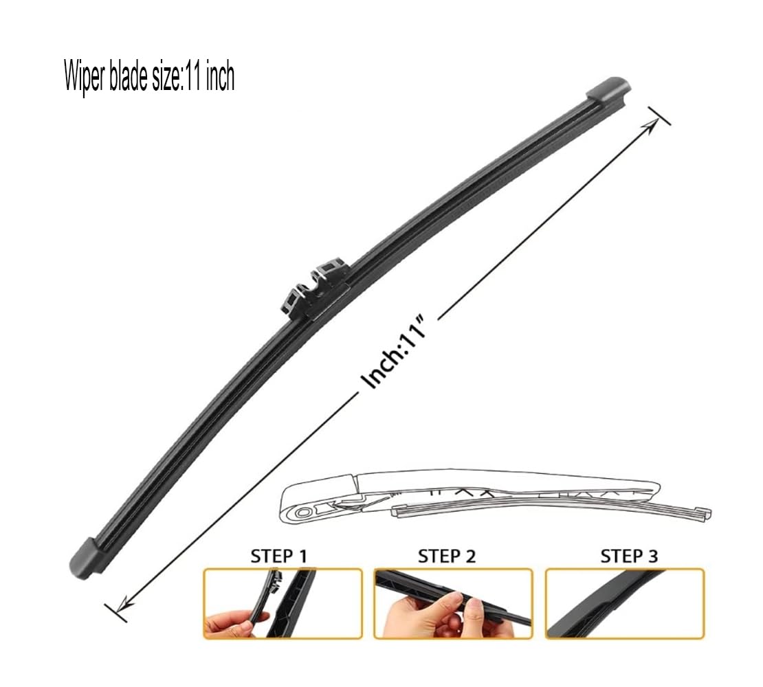 OMAC Rear Wiper Blade Backlite Window Rear Windshield Windscreen Wiper 14, Wipers - Canada