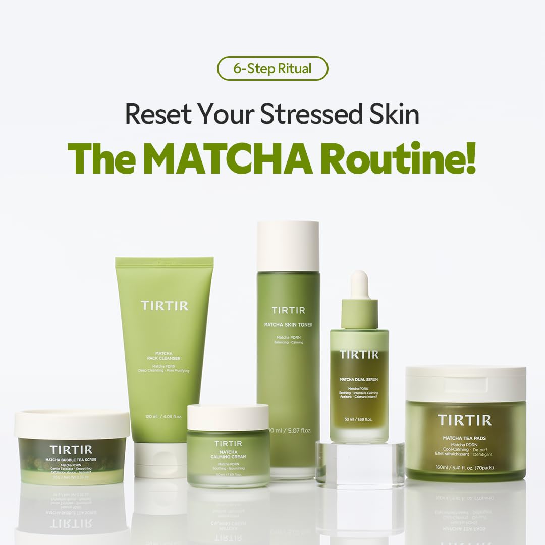TIRTIR Matcha PDRN Calming Cream 1.69 Fl Oz | 24H Hydrating Korean Cruelty Free Moisturizer Daily Skin Care for Sensitive to All Skin
