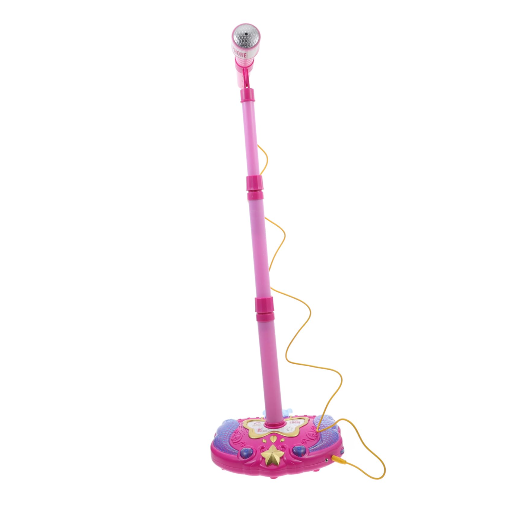 Didiseaon Microfono Giocattolo per Bambini Funzione Karaoke Portatile, Materiale Plastico Sicuro e Design Rosa Adatto a Ragazzi e Ragazze per Gioco Educativo