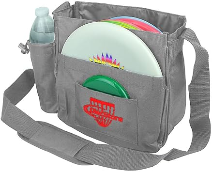 Grab & Go Disc Golf Bag - Fits 4-6 Discs - Small Disc Golf Bag Including Bag Pin - Sling Over Shoulder Style, Lightweight & Durable - Great for All Skill Levels