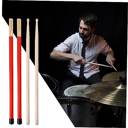 Set Toddmomy 1 Baqueta para Batería con Cepillos de Alambre de Acero para Principiantes y Practicar miniatura 4
