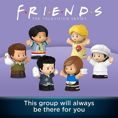 Little People COLLECTOR Friends TV Series Special Edition Figure Set for Adults & Fans, 6 Characters in a Display Gift Package, HPH05 - Image 2