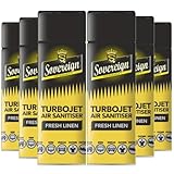 MULTI-PACK VALUE: Set of four 500ml air sanitiser bottles provides long-lasting coverage and excellent value for regular household or office use ODOUR ELIMINATION: Effectively neutralises unwanted odours whilst leaving behind a pleasant fresh linen f...