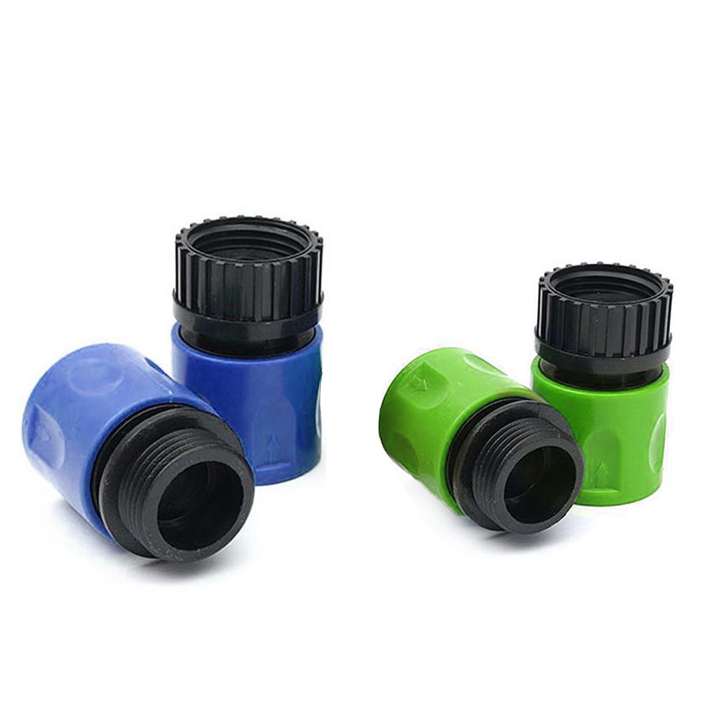 Connettore Rapido Per Tubo Da Giardino, 3/4" Maschio E Femmina. Compatibile Con Sistemi Hozelock, In Plastica Resistente E Anti-ruggine. Per Unire Tubi Espandibili E Accessori. - 2