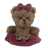 sitzend, 10 cm Bukowski Teddy Cupcake Sie braun mit Kleid 10cm