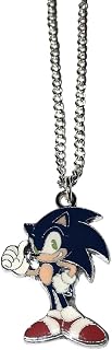 Sonic Inspired Medallion on Silver Plated Chain Gift Boxed (16" Silver Plated)