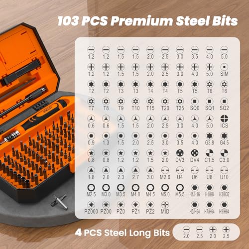 image for JOREST 115 in 1 Small Precision Screwdriver Set, Tool Gifts for Men Da