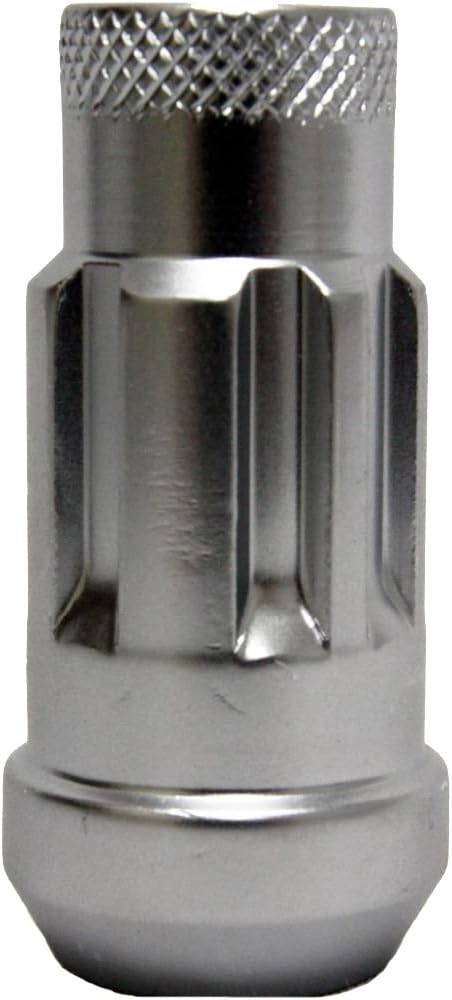 Monster Lug 33002S Silver 14mm x 1.5" Thread Size Locking Lug Nut, (Set of 4)