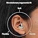 Alpine Silence Earplugs for Sleep, Focus & Travel - V-Shape Snug Fit & Soft Oval Tips – 4 Sizes XS/S/M/L - Comfortable, Reusable Hearing Protection - 22dB – Green