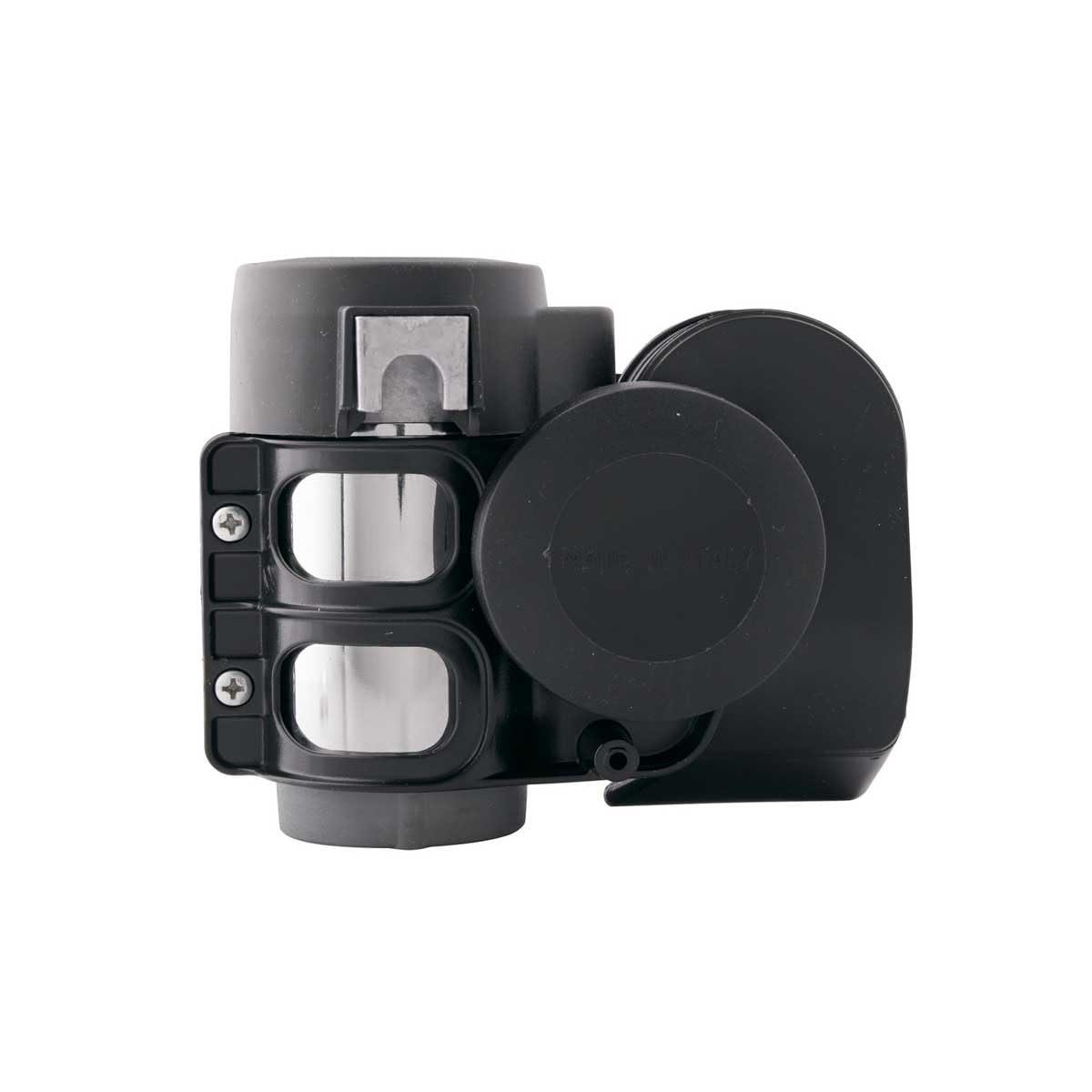 HELLA Bocina CA26 12V 115dB (A) Rango de frecuencia 520/660Hz sonido agudo electroneumático, Color de carcasa negro , Cantidad 1, 3PB 013 410-091