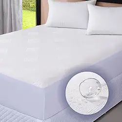 Protetor De Colchão King Impermeavel Tecido Jacquard Com Lateral Adaptavel Protege Seu Colchão Respiravel e Antialergico