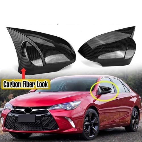 Couvercle capuchon rétroviseur pour Camry 2012-2017 masquer rayures avec style carbone noir