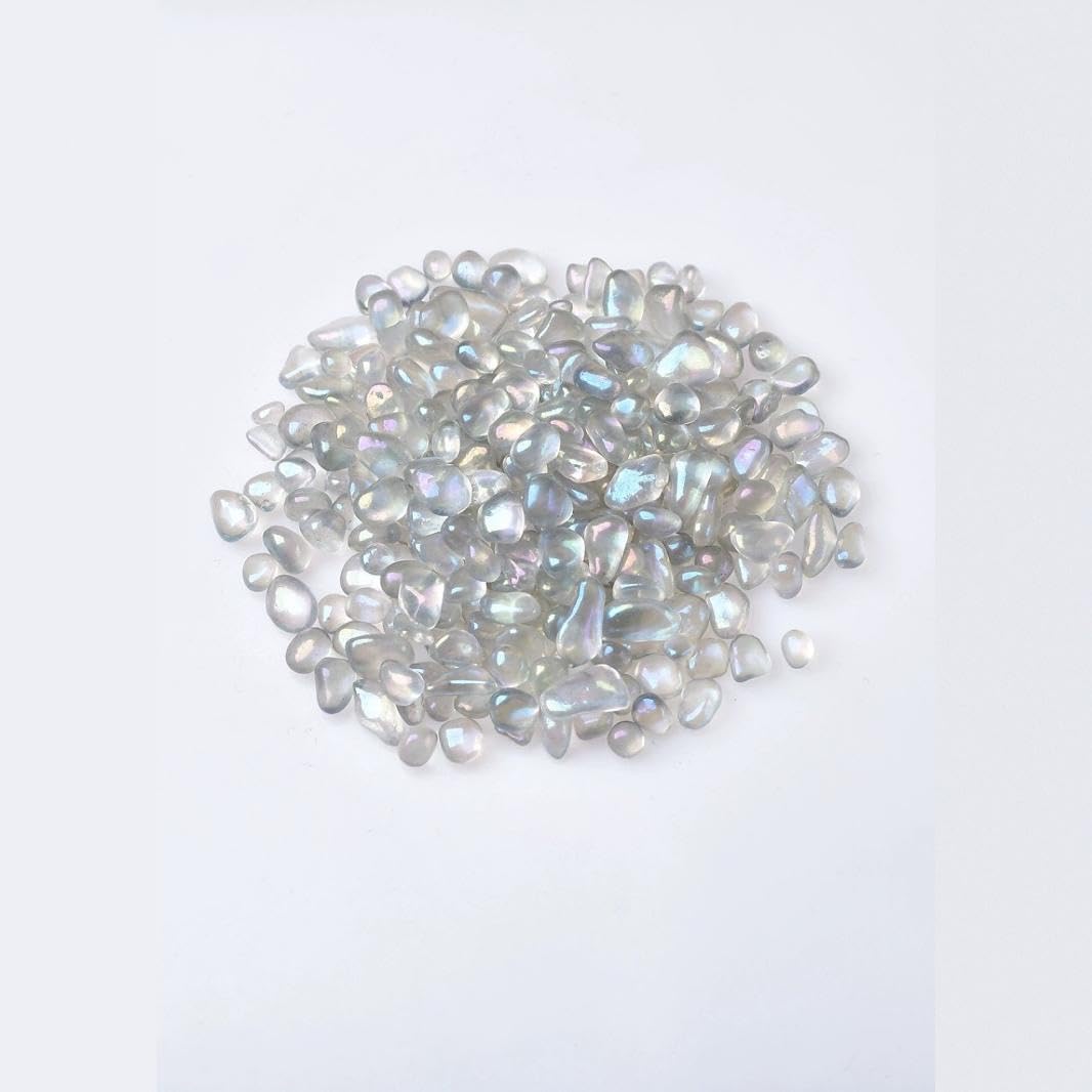 Pietre Decorative, Ghiaia di Cristallo Bianca 5-8 mm 500 g/1000 g Decorazione for fioriera Acquario(1000g)