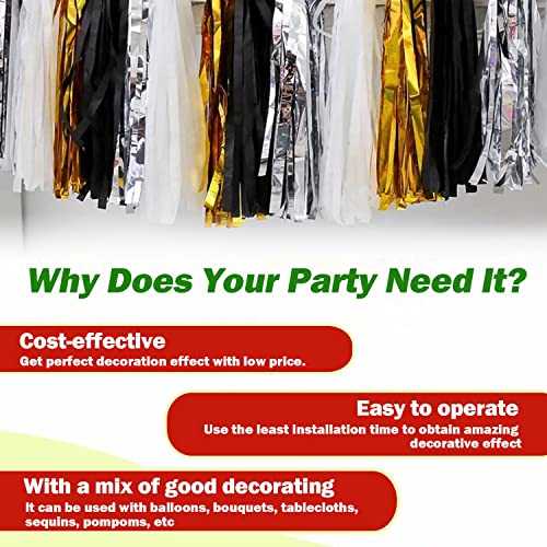 Gold Tassel Garland 20 Pcs, Tissue Paper Tassels Garland Banner For Party Birthday Wedding Decoration Baby Shower Table Decor #TOP2