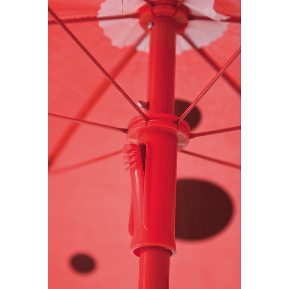 Siena Garden 672618 Marie Set pour Enfants 2 Fauteuils Pliants 1 Table + 1 Parasol Acier Motif de Coccinelle Jaune/Rouge