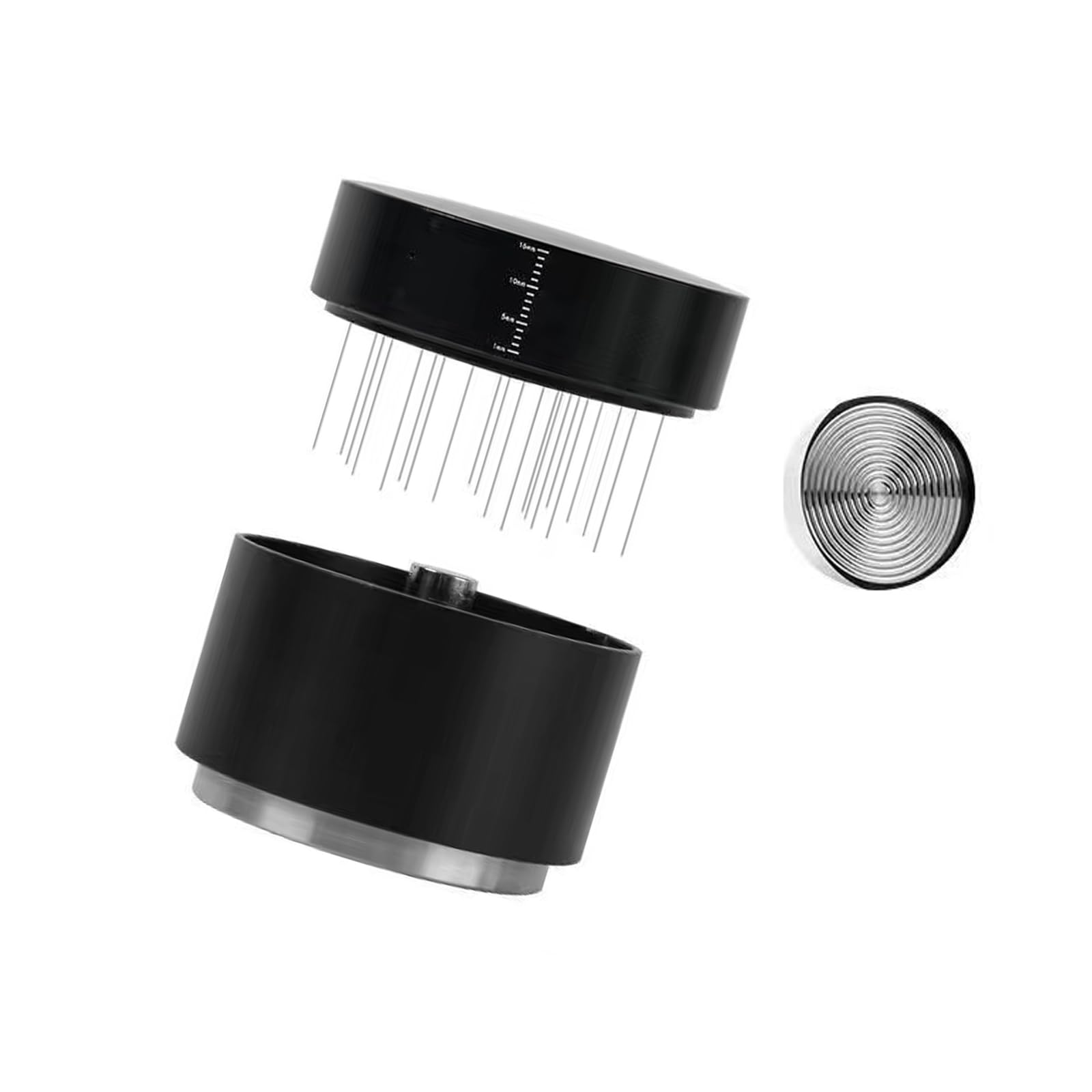 PLCPDM Premium Italian Styles Espressos Tamper with Nonslip Grip Coffee Distribution Tool for Cafes Coffee At Homes Ergonomic Press