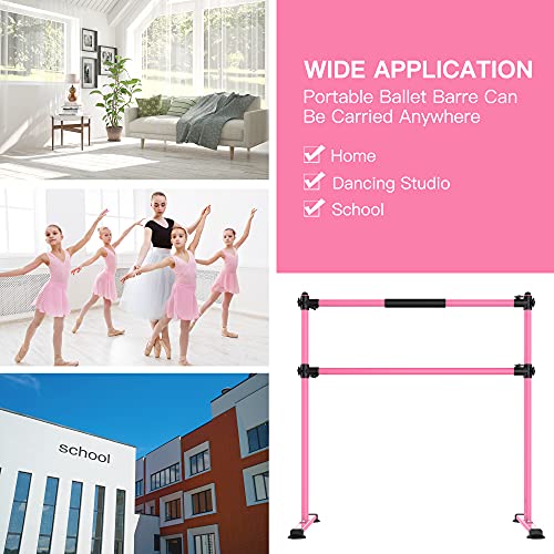 image for EveryMile Ballet Barre Portable for Home, Kids Ballet Bar, 41” Adjus