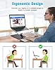 Babacom Laptop Stand, Ergonomic Foldable Computer Stand with Adjustable Height, Ventilated Aluminium Alloy Laptop Riser Desktop Book Stands Compatible with MacBook Air Pro, All 10-16" Laptops (Black) #1