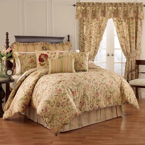 Image of Waverly Imperial Dress Curtain Panel with Tie Back, Antique, 52 inch x 84 inch