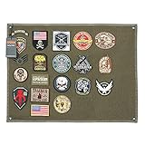 EXCELLENT ELITE SPANKER Patch mit Klett Lagerung Tuch Gefaltet Militär Patch Platte Nylon(Olivgrün-M)