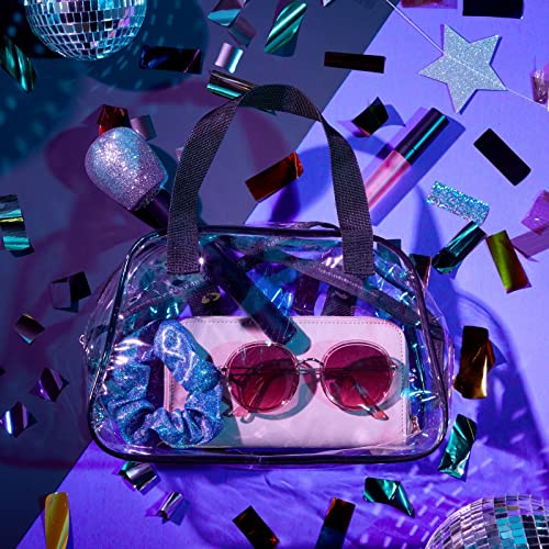 Zodaca Clear Bag for Stadium Events - 11 x 4 x 7 in, Clear PVC Plastic - Stadium-Approved Tote Bag with Zipper & Handles - Concerts, Music Festivals, Sporting Events, Work & Gym2