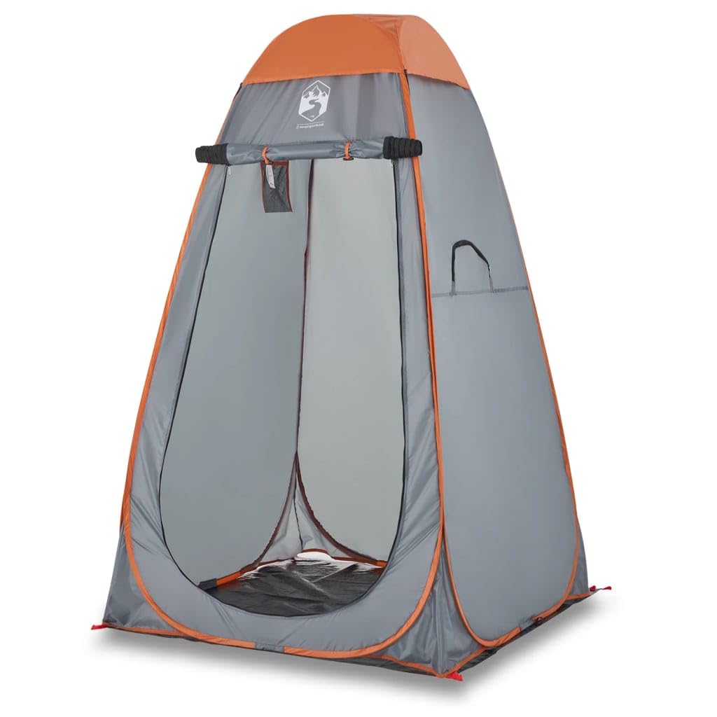 LAPOOH Sichtschutzzelt Grau und Orange Pop-Up Wasserdicht, Duschzelt Camping, Toilettenzelt, Campingtoilette, Heckzelt, Campingklo - 4004136
