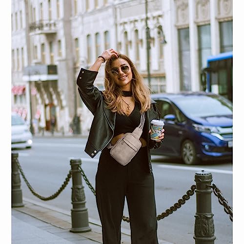 CLUCI Small Sling Bag for Women Vegan Leather Crossbody Chest Bags Trendy, Women's Fanny Pack2