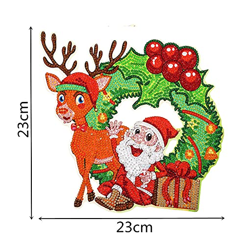 YEESAM ART DIY 5D Rhinestone Painting Wreath Kit Special Shape - Image 4
