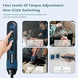 Electric Cordless Screwdriver 105 in 1, 3.6V Rechargeable Mini Electric Cordless Screwdriver with 4-Gear Torque and LED Light, 5N.m Max Torque, Ideal for Daily and Light Industrial Use - Image 5