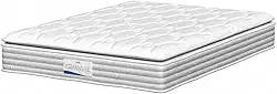 Colchão Casal Molas Ensacadas Granville Com Pillow 138x188x28cm Branco Probel - Suporta Até 110 Kg Por Pessoa