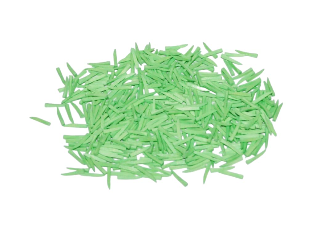 Disposable Contoured Wood Wedges - Color Coded Green - Medium Wedges - 500 Pack