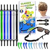 SMARTTOP kids eye glass Strap with storage box No Tail sunglass Straps Eyeglass Holders Around Neck-Adjustable Eyewear String Lanyard Retainer