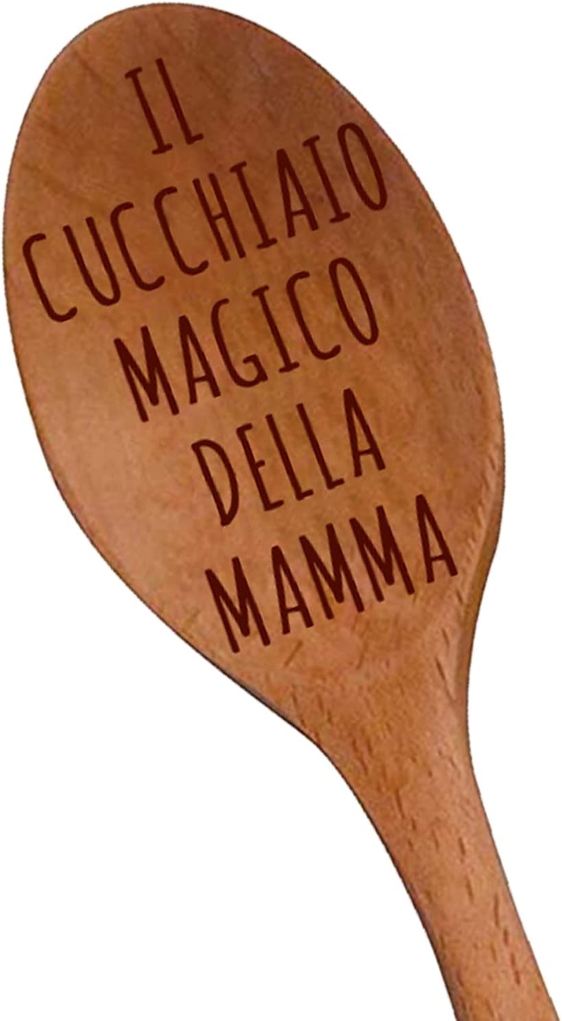 LLLGSH Cucchiaio In Legno Personalizzato Con Incisione, Cucina Personalizzata Con Testo, Regalo Di Compleanno, Natale, Festa Della Mamma, Idea Regalo Di Matrimonio - Foto 9