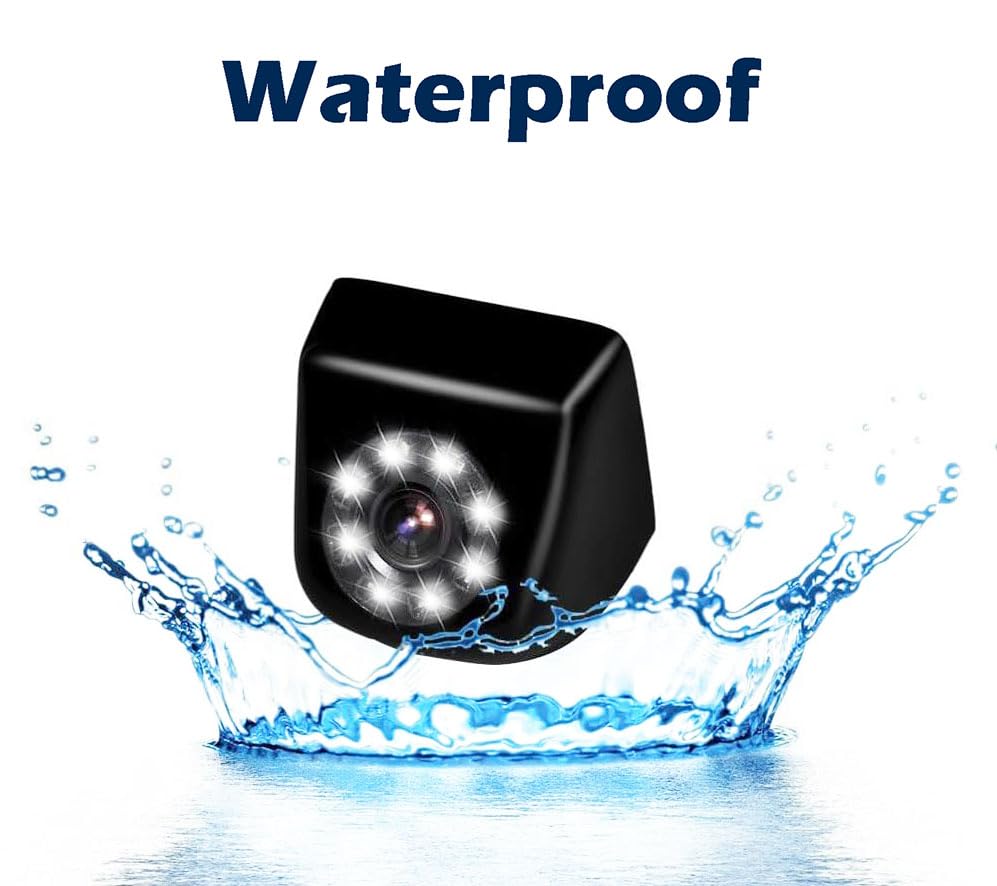 Image of Backup HD Camera Rear View License Plate Night Vision Waterproof Compatible with Sony Car Radio XAV-AX150 XAV-9500ES XAV-AX3200 XAV-AX5000 XAV-AX5600 XAV-AX7000 XAV-AX8000